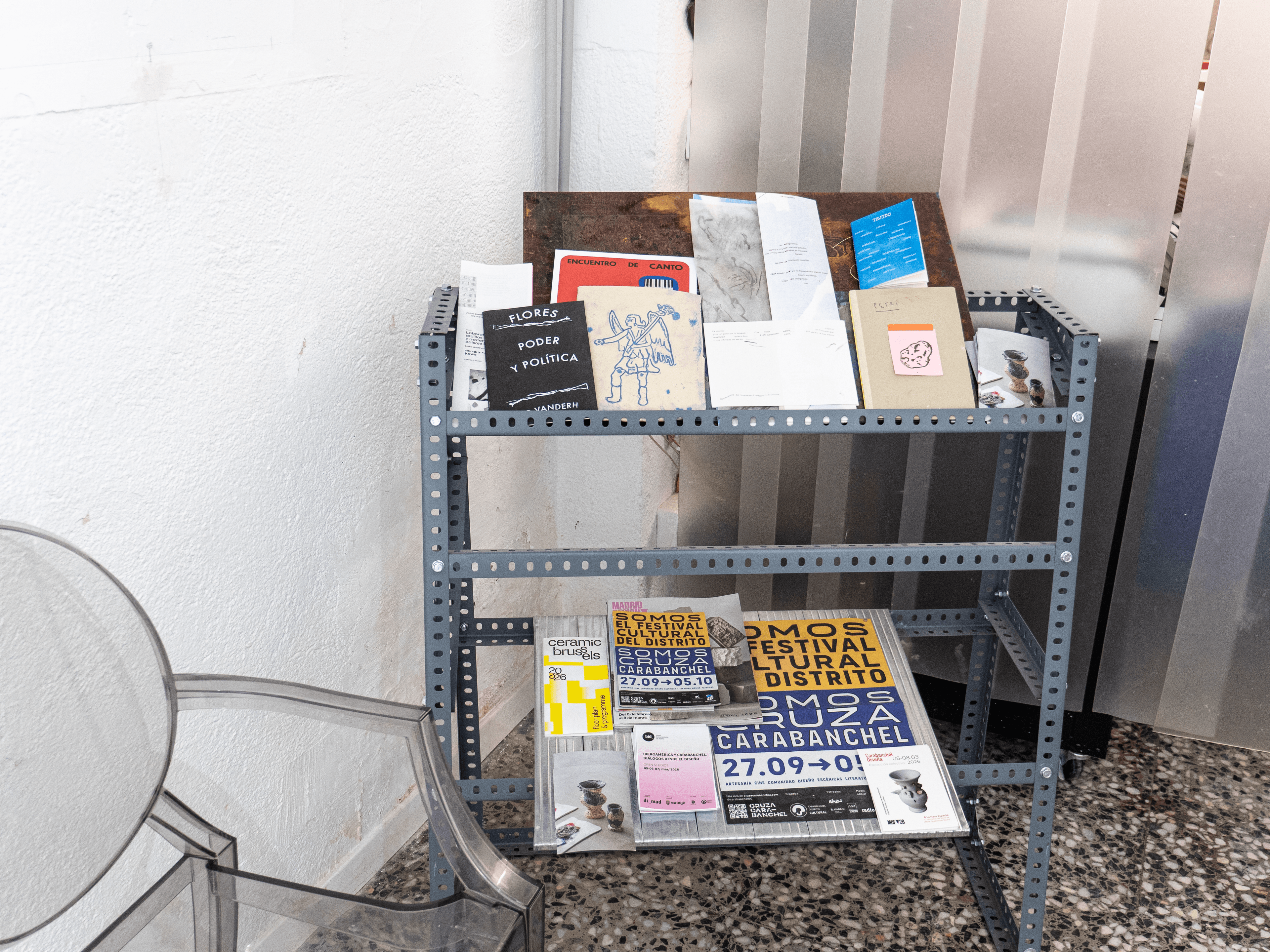 Archivo y materiales de trabajo en Fresca La Nave