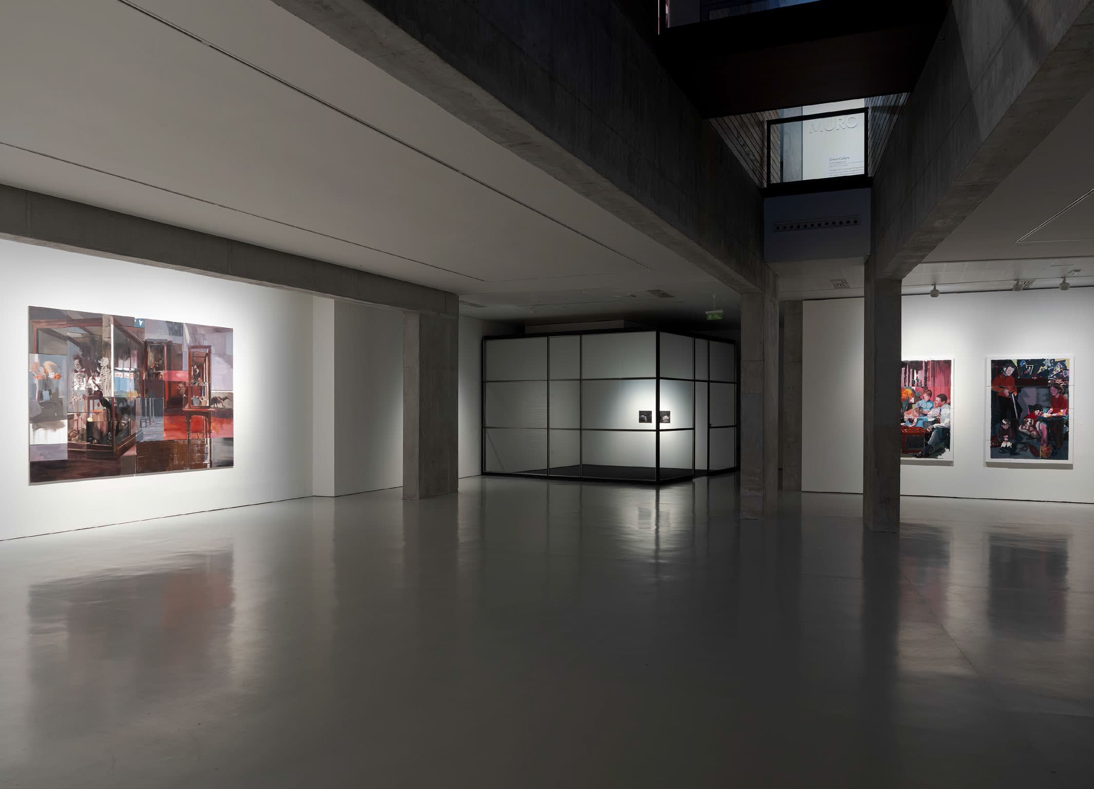 Obra y vista de exposición de Nacho Martín Silva